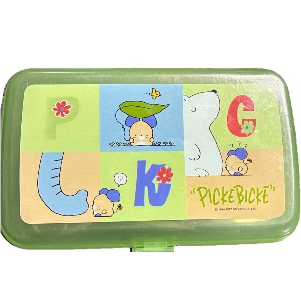 Rare Vintage 1997 Sanrio Picke Bicke Bento Box